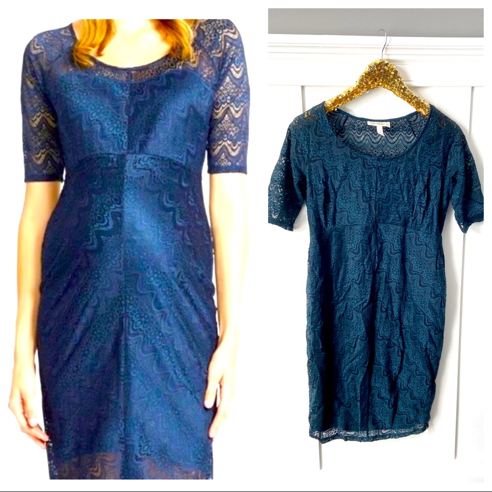 Jessica Simpson Maternity Lace Lined Dress Wedding